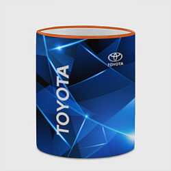 Кружка 3D Toyota, цвет: 3D-оранжевый кант — фото 2