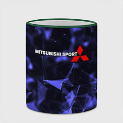 Кружка 3D MITSUBISHI, цвет: 3D-зеленый кант — фото 2
