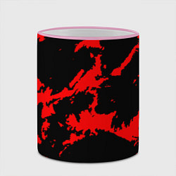 Кружка 3D Красный на черном, цвет: 3D-розовый кант — фото 2