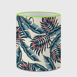 Кружка 3D Тихие тропики, цвет: 3D-светло-зеленый кант — фото 2