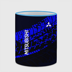 Кружка 3D Mitsubishi, цвет: 3D-небесно-голубой кант — фото 2