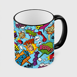 Кружка 3D Pop art comics, цвет: 3D-черный кант