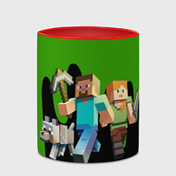 Кружка 3D Minecraft, цвет: 3D-белый + красный — фото 2