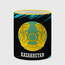 Кружка 3D KAZAKHSTAN КАЗАХСТАН, цвет: 3D-желтый кант — фото 2