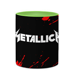 Кружка 3D METALLICA МЕТАЛЛИКА, цвет: 3D-белый + светло-зеленый — фото 2