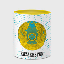 Кружка 3D KAZAKHSTAN КАЗАХСТАН, цвет: 3D-белый + желтый — фото 2