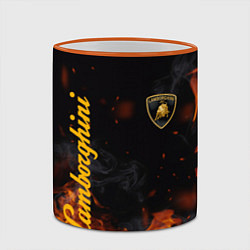 Кружка 3D LAMBORGHINI, цвет: 3D-оранжевый кант — фото 2