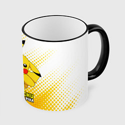 Кружка 3D Pikachu Pika Pika, цвет: 3D-черный кант