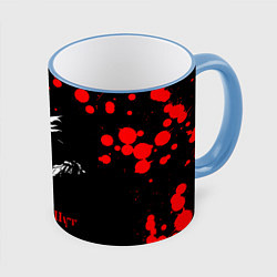 Кружка 3D КОРОЛЬ И ШУТ, цвет: 3D-небесно-голубой кант