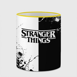 Кружка 3D Stranger Things, цвет: 3D-желтый кант — фото 2