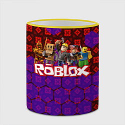 Кружка 3D Roblox Роблокс, цвет: 3D-желтый кант — фото 2