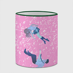 Кружка 3D Форма голоса, цвет: 3D-зеленый кант — фото 2