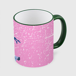 Кружка 3D Форма голоса, цвет: 3D-зеленый кант