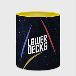 Кружка 3D Нижние палубы Z, цвет: 3D-белый + желтый — фото 2