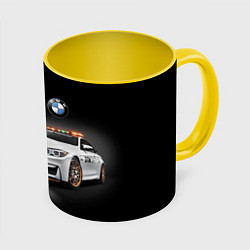 Кружка 3D Safety car, цвет: 3D-белый + желтый