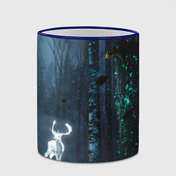 Кружка 3D Олень, цвет: 3D-синий кант — фото 2