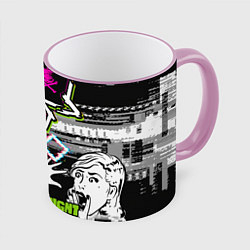 Кружка 3D Watch Dogs, цвет: 3D-розовый кант