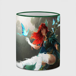 Кружка 3D Windranger Dota, цвет: 3D-зеленый кант — фото 2