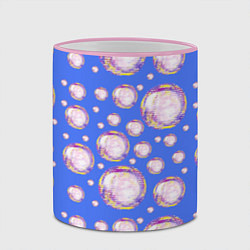 Кружка 3D Мыльные пузыри, цвет: 3D-розовый кант — фото 2