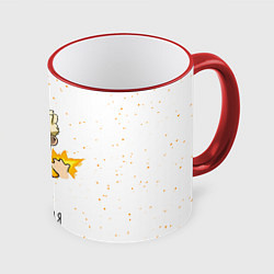 Кружка 3D Да не бомбит у меня, цвет: 3D-красный кант