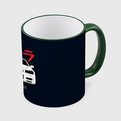 Кружка 3D Skyline R34 Z-Tune, цвет: 3D-зеленый кант