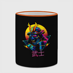 Кружка 3D Cyber Samurai, цвет: 3D-оранжевый кант — фото 2
