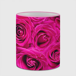 Кружка 3D Розы, цвет: 3D-розовый кант — фото 2