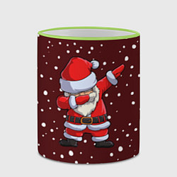 Кружка 3D Dab-Santa, цвет: 3D-светло-зеленый кант — фото 2