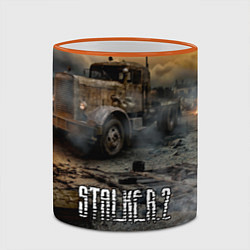 Кружка 3D Stalker 2 Мертвый город, цвет: 3D-оранжевый кант — фото 2