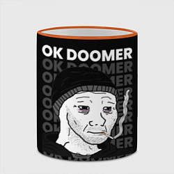 Кружка 3D OK DOOMER, цвет: 3D-оранжевый кант — фото 2