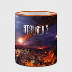 Кружка 3D Stalker 2, цвет: 3D-оранжевый кант — фото 2