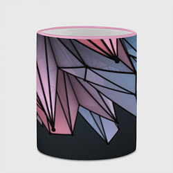 Кружка 3D ГеометриЧеский Рисунок, цвет: 3D-розовый кант — фото 2
