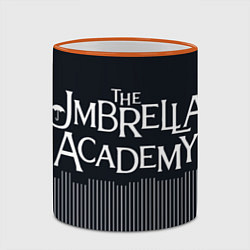 Кружка 3D Umbrella Academy, цвет: 3D-оранжевый кант — фото 2