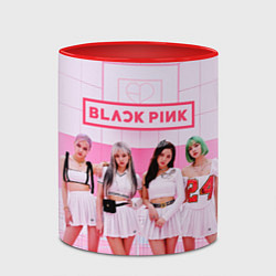 Кружка 3D BLACKPINK, цвет: 3D-белый + красный — фото 2