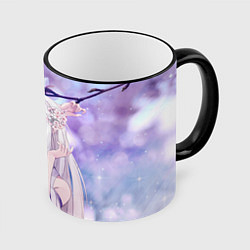 Кружка 3D Эмилия, цвет: 3D-черный кант