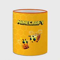 Кружка 3D Minecraft, цвет: 3D-оранжевый кант — фото 2