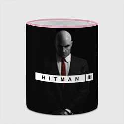 Кружка 3D Hitman 3, цвет: 3D-розовый кант — фото 2
