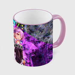 Кружка 3D Re:Zero Жизнь с нуля, цвет: 3D-розовый кант