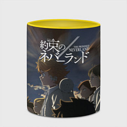 Кружка 3D The promised neverland Z, цвет: 3D-белый + желтый — фото 2
