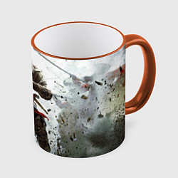 Кружка 3D Assassin’s Creed 3, цвет: 3D-оранжевый кант