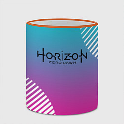 Кружка 3D Horizon Zero Dawn, цвет: 3D-оранжевый кант — фото 2