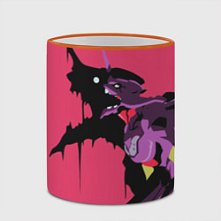 Кружка 3D Евангилион, цвет: 3D-оранжевый кант — фото 2