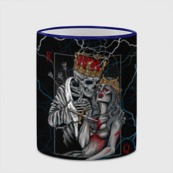 Кружка 3D The Skull King and Queen, цвет: 3D-синий кант — фото 2