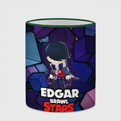 Кружка 3D BRAWL STARS EDGAR, цвет: 3D-зеленый кант — фото 2