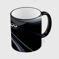 Кружка 3D Infiniti, цвет: 3D-черный кант