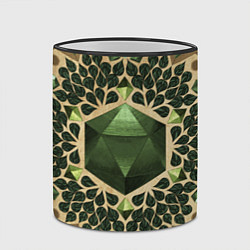 Кружка 3D DnD Dices: Pattern, цвет: 3D-черный кант — фото 2