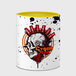 Кружка 3D Cyberpunk 2077, цвет: 3D-белый + желтый — фото 2