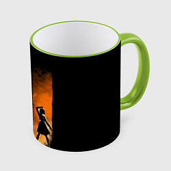 Кружка 3D Магическая Битва, цвет: 3D-светло-зеленый кант