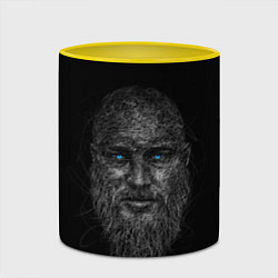 Кружка 3D Ragnar Lodbrok, цвет: 3D-белый + желтый — фото 2