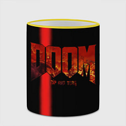 Кружка 3D Doom Rip and Tear, цвет: 3D-желтый кант — фото 2